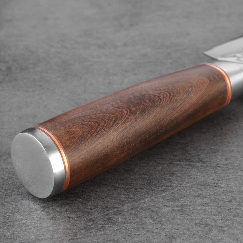 Hammer imitation Damascus Stainless steel 7Cr17 color wooden handle 8 inch chef knife Chef knife kitchen knife
