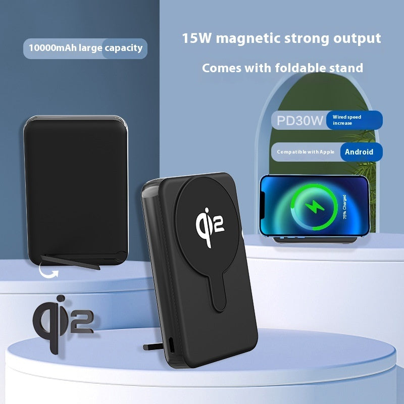 With Cable 35W New QI2 Magnetic Wireless Power Bank