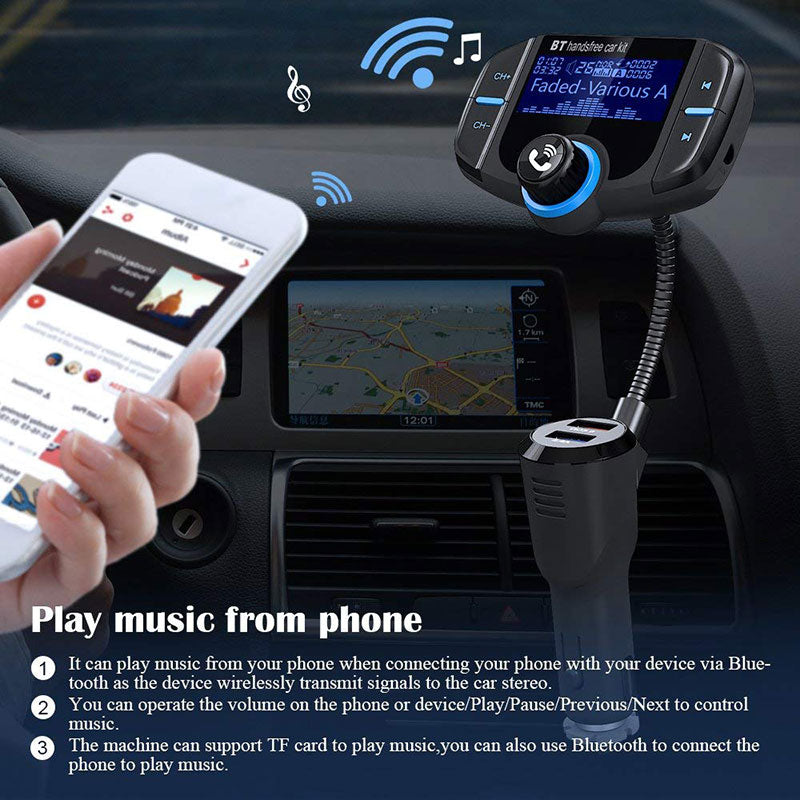 Car Bluetooth transmitter fast charge