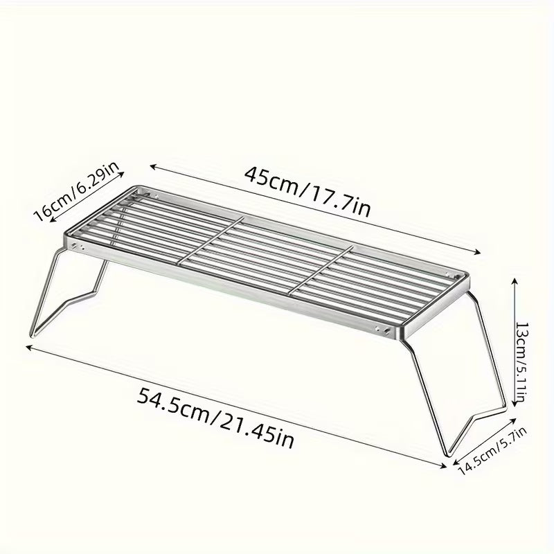 Foldable Portable Stainless Steel Outdoor Grill Head Stand