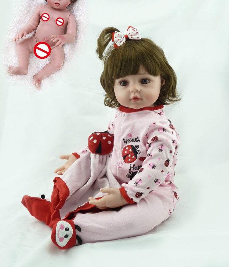Full glue can enter water simulation baby doll