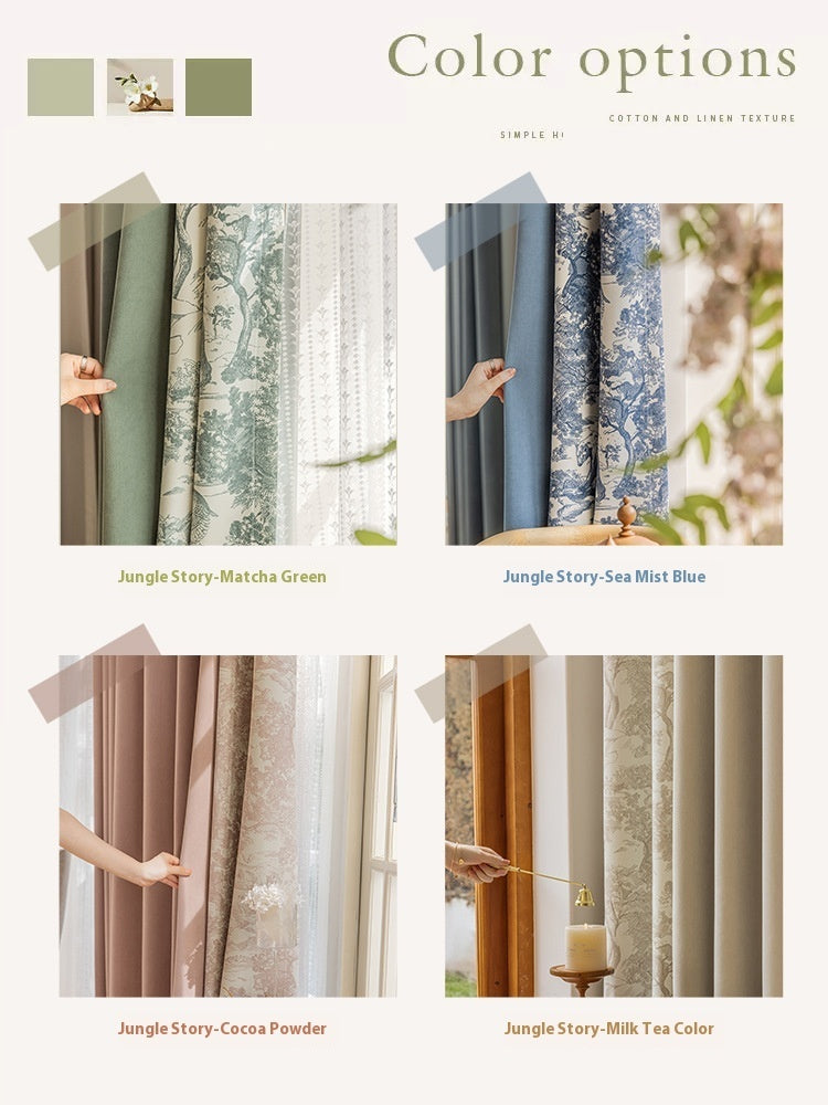 French Chenille Curtain High Shading Bedroom