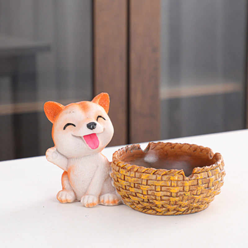 Cute Ashtray Decoration With Cover