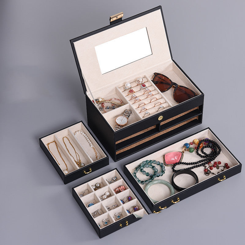 Multifunctional Large Capacity Drawer Jewelry Storage Box