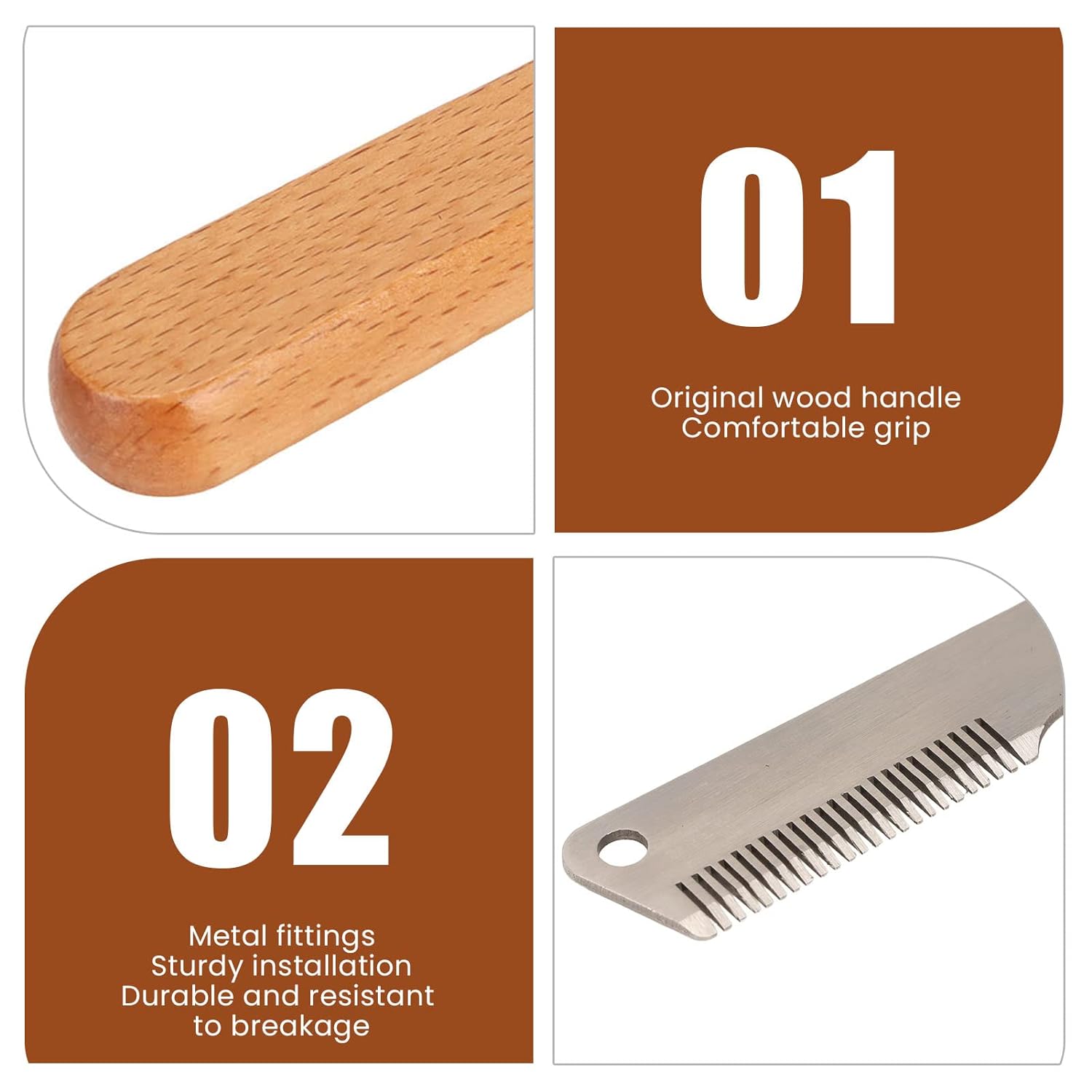 Pet Stripping Comb Dog Stripping Knife Grooming Tool Multifunction Remove Floating Hair Dog Stripping Knife With Wood Handle For Cats Dogs