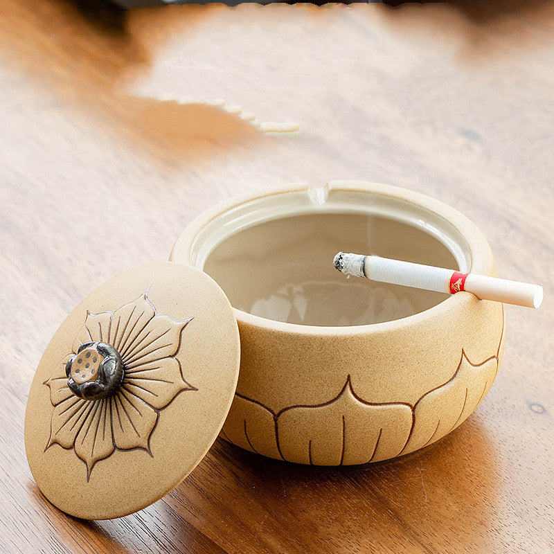 Ashtray Creative Personality Trend With Cover