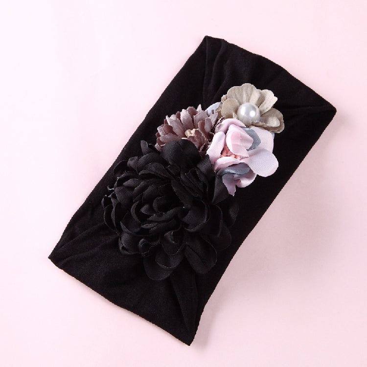 Headdress silk stitching flower princess hair band