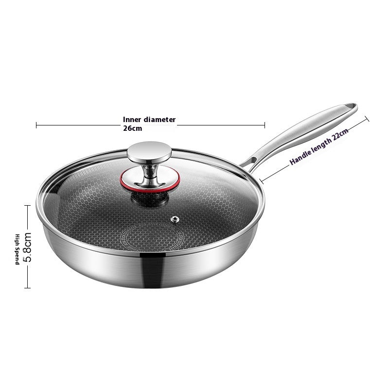 316 Stainless Steel Honeycomb Non-stick Pan