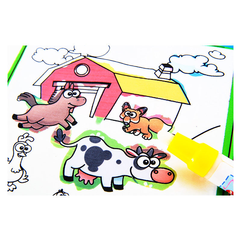 Puzzle Water Canvas Book Water Graffiti Painting Book Baby Enlightenment Cognition Puzzle Water Canvas