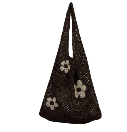 Ins Large Capacity Shopping Bag Woven Hollow Mesh
