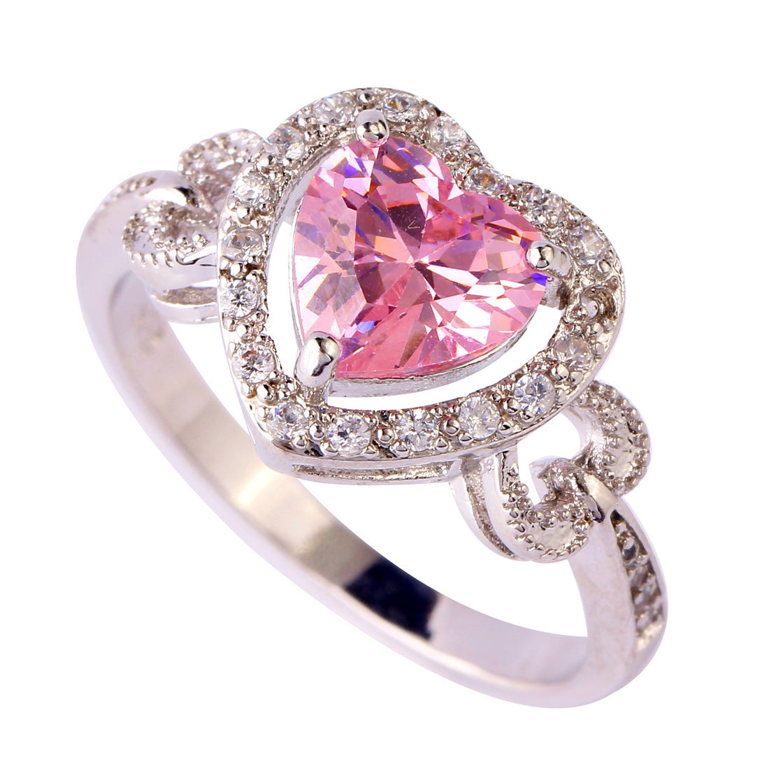 Women's Fashion Trend Electroplated Zircon Ring
