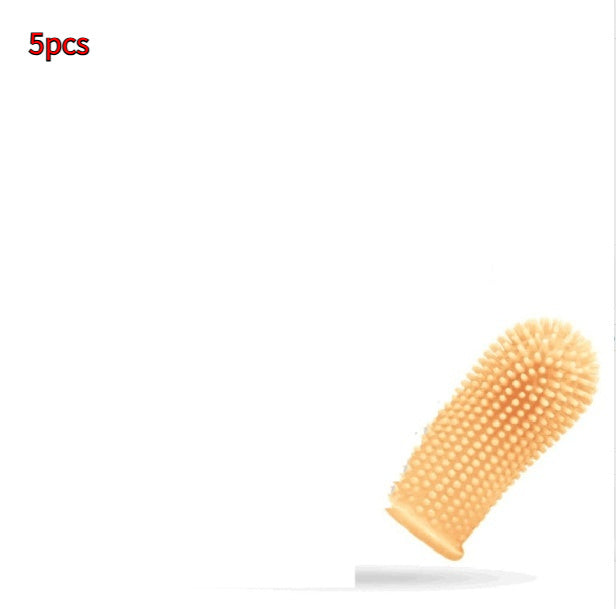Pet Fingertip Cleaning Silicone Toothbrush
