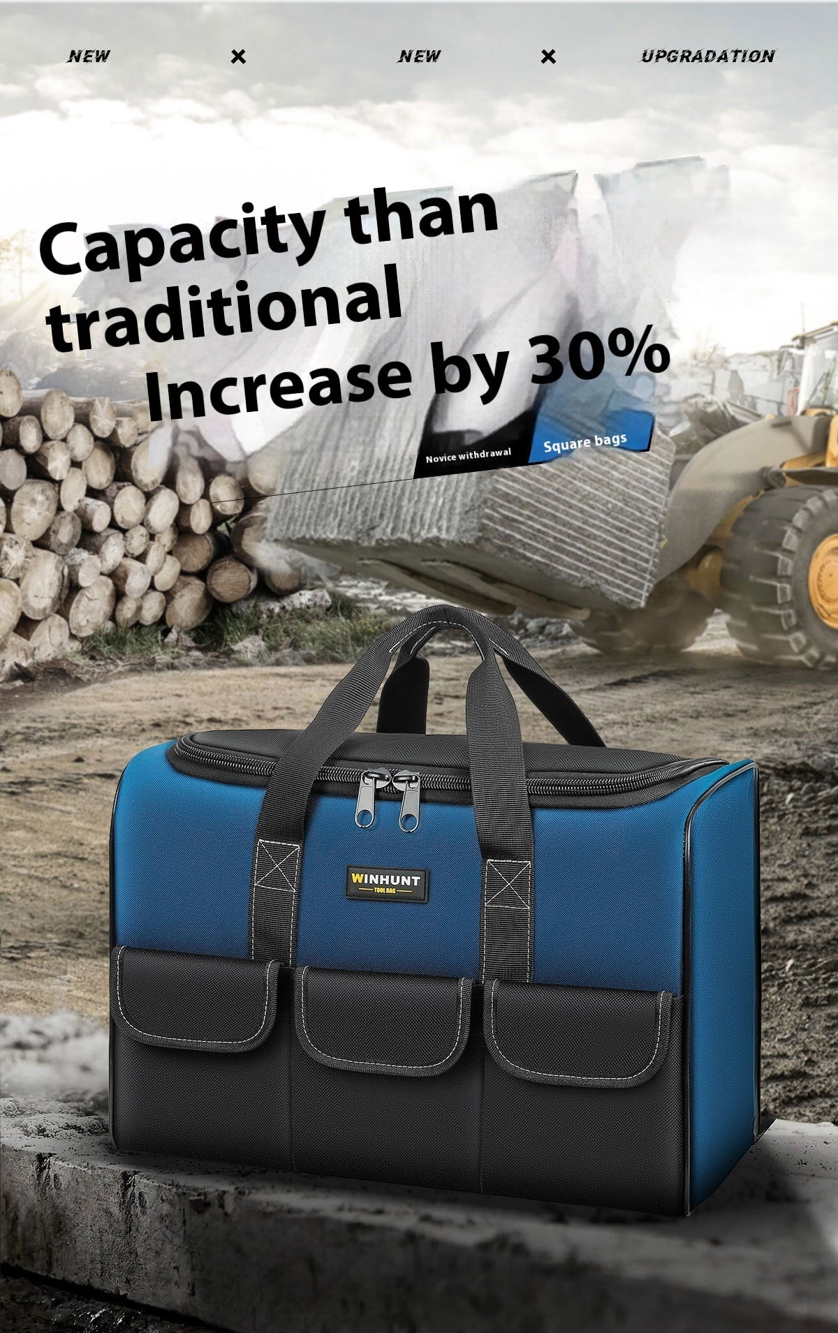 Wear-resistant Strong Extra Thick Portable Portable Storage Bag