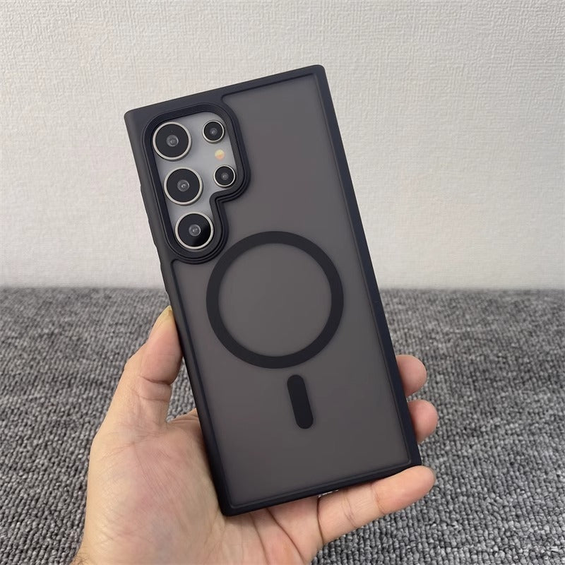 Phone Case Magnetic Skin-absorbing Matte Protective Cover