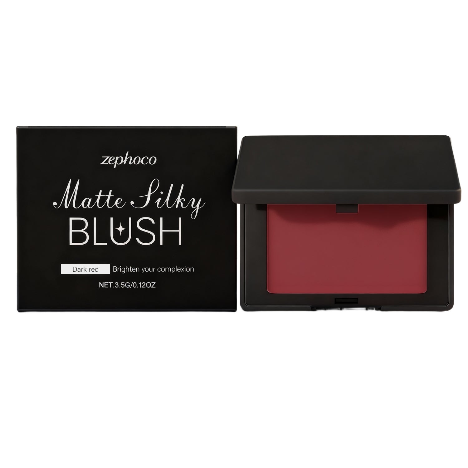 Matte Silky Blush Dark Red
