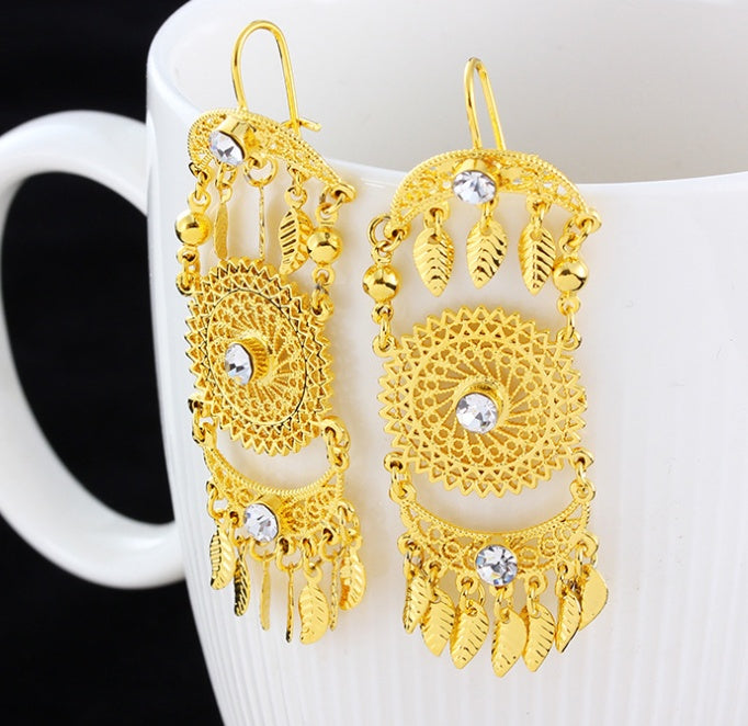 Exaggerated ethnic style earrings