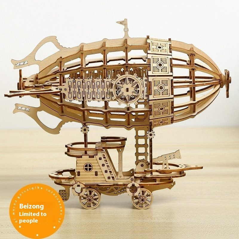 Wooden Assembled Decompression Toy Three-dimensional Model Ornaments
