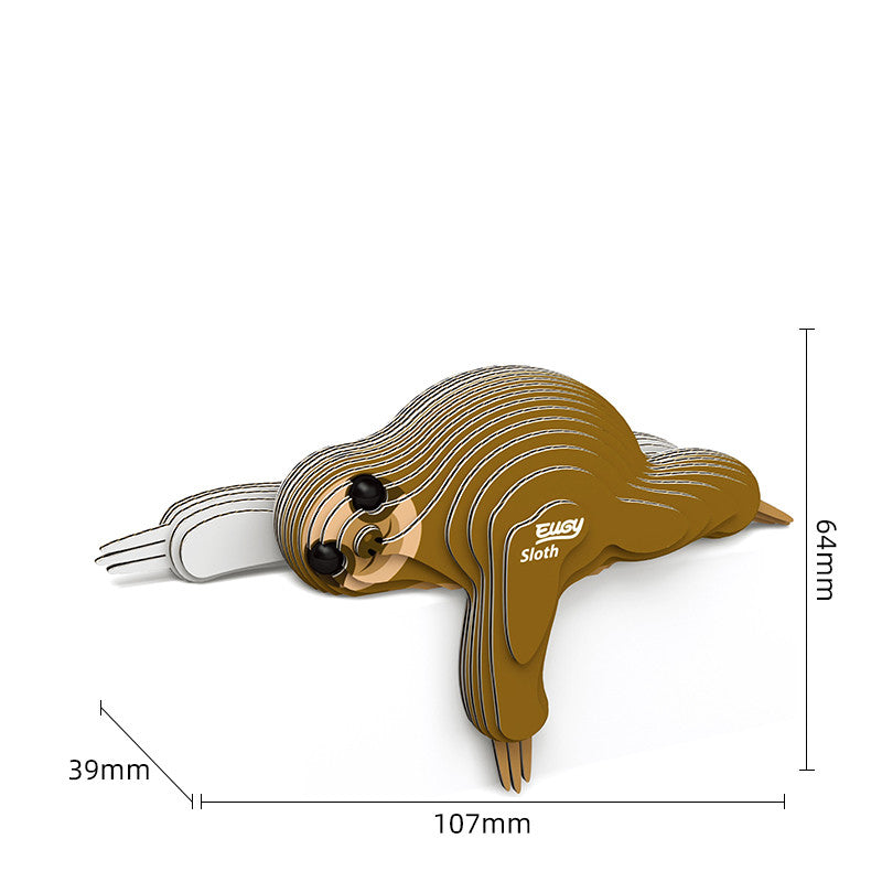 Children's 3d stereo giraffe puzzle hand-assembled toy