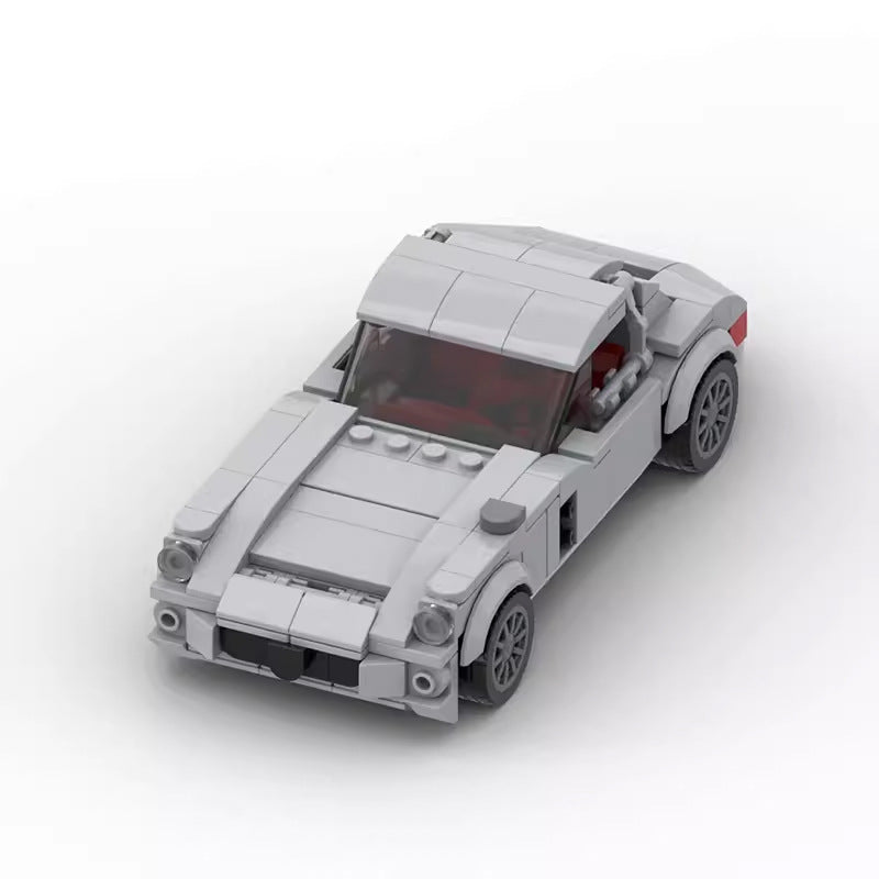 Running Car Building Block Small Particle MOC Puzzle Technology DIY Toy