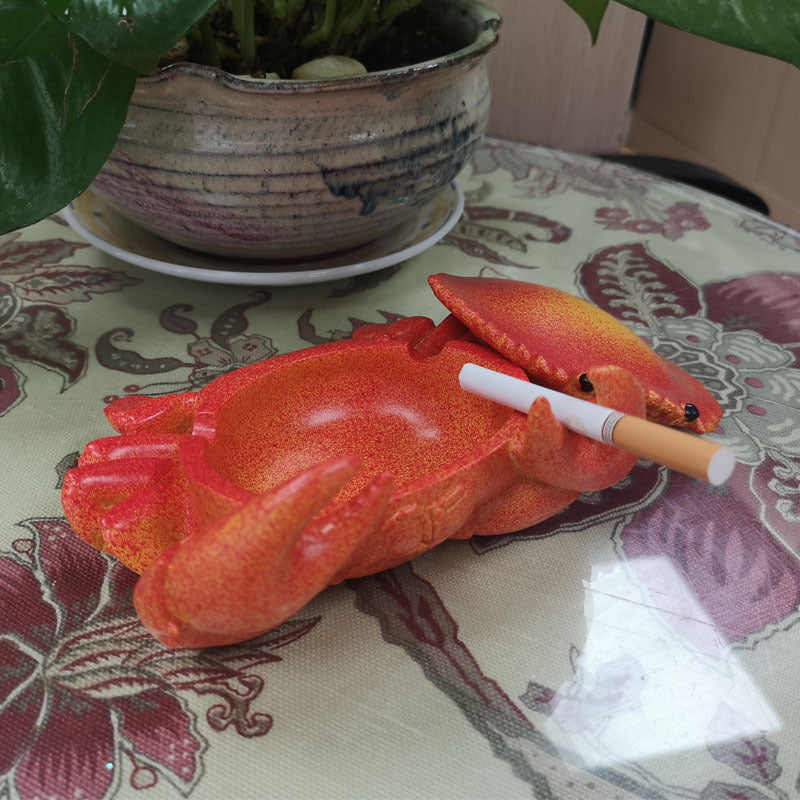 Home Resin Crafts Ornaments Crab Desktop Decorative Storage Box