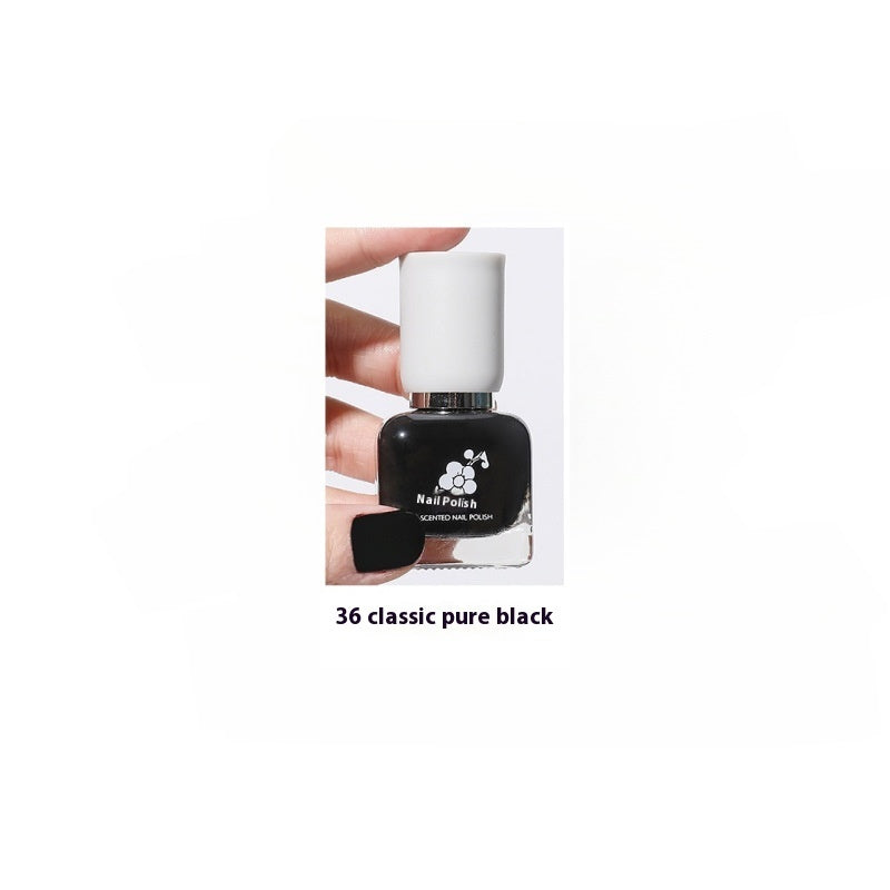 Water-based Quick-drying Baking-free Long-lasting Tearable Popular Color White Fragrance-retaining Nail Polish