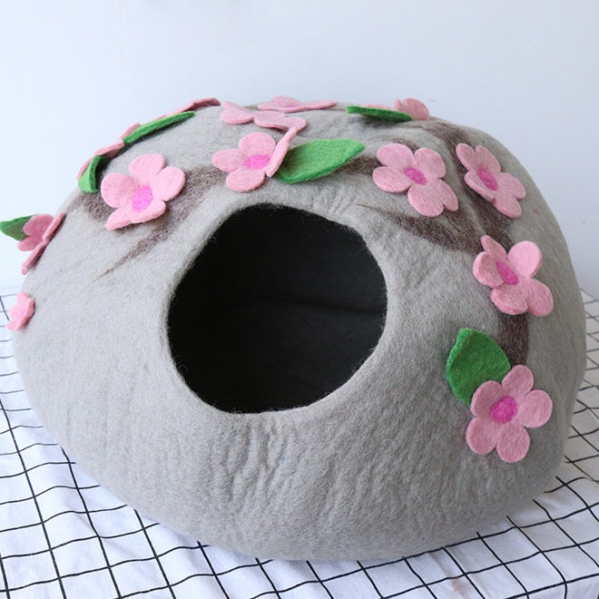 Felt Cat House Cat New Pet Wool Felt Pet Toy