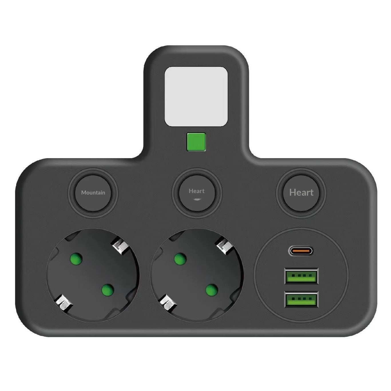 A Power Strip Extension Cord That Meets German Standards Is EU-certified And Features USB Fast Charging And A Built-in Switch