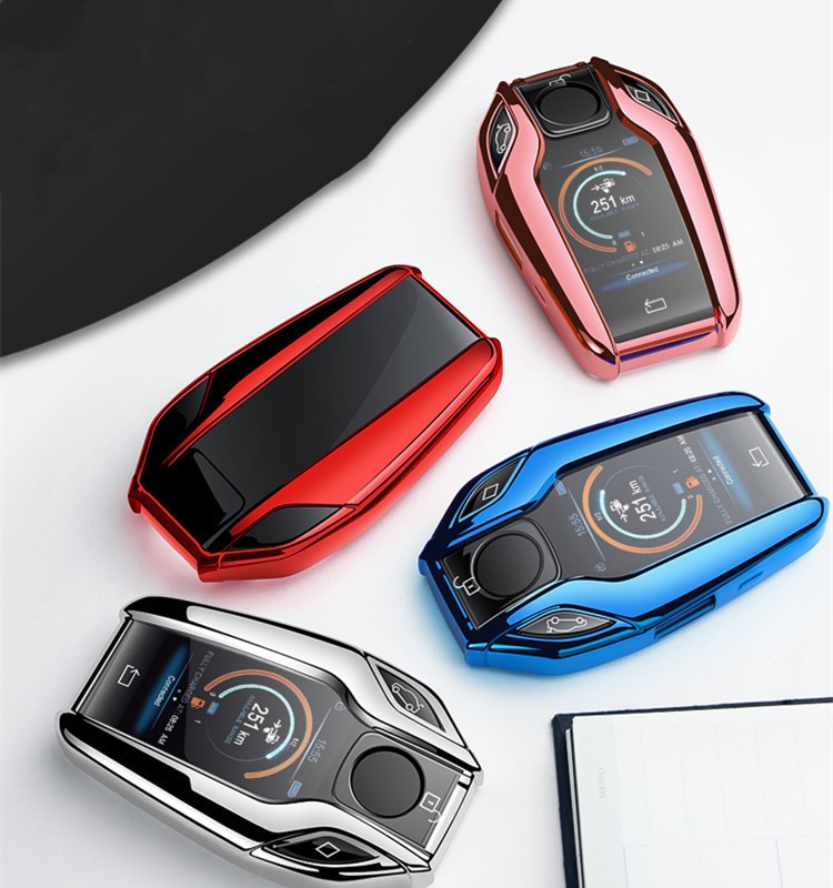 LCD Car Key Case Protective Sleeve