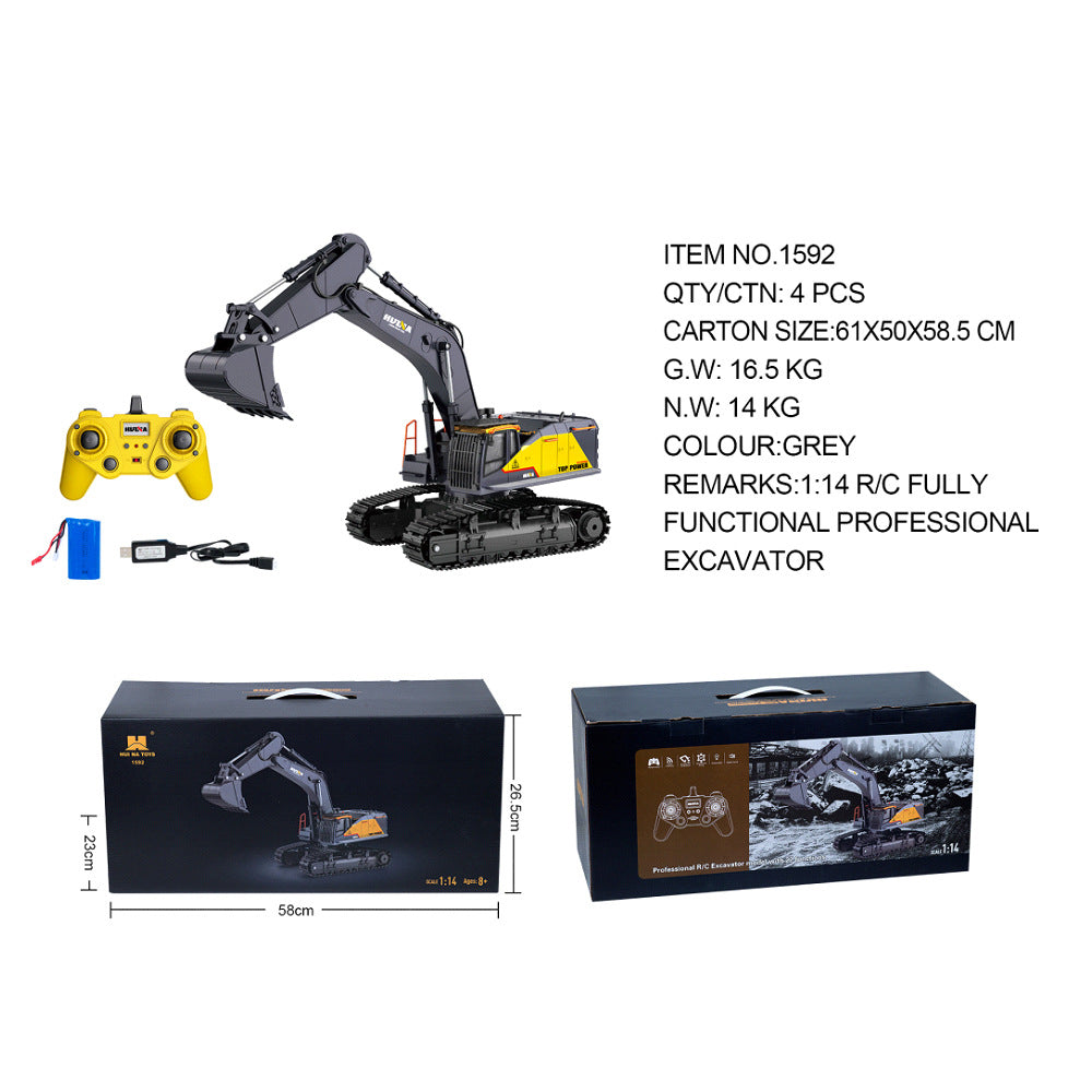 Alloy Remote-controlled Engineering Vehicle Model Childrens Toy