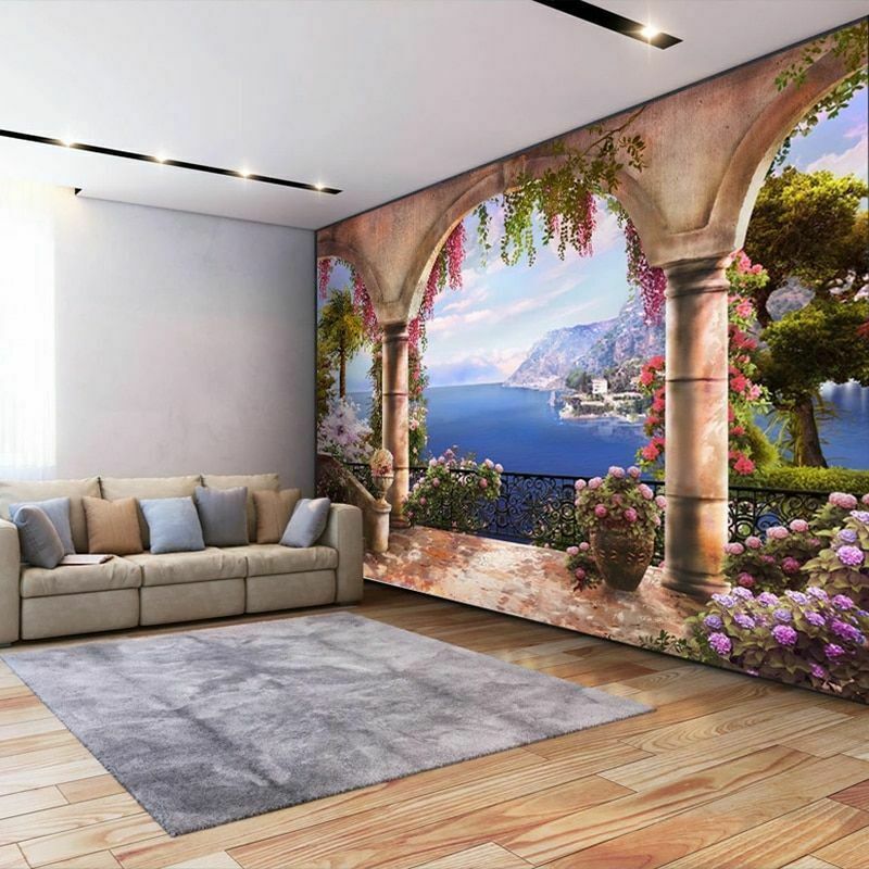 Restaurant 3D Stereo High-definition Non-woven Wallpaper