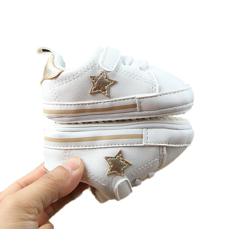 Fashion Child Sneakers Casual Baby Cotton White Soft Sole Toddler Shoes