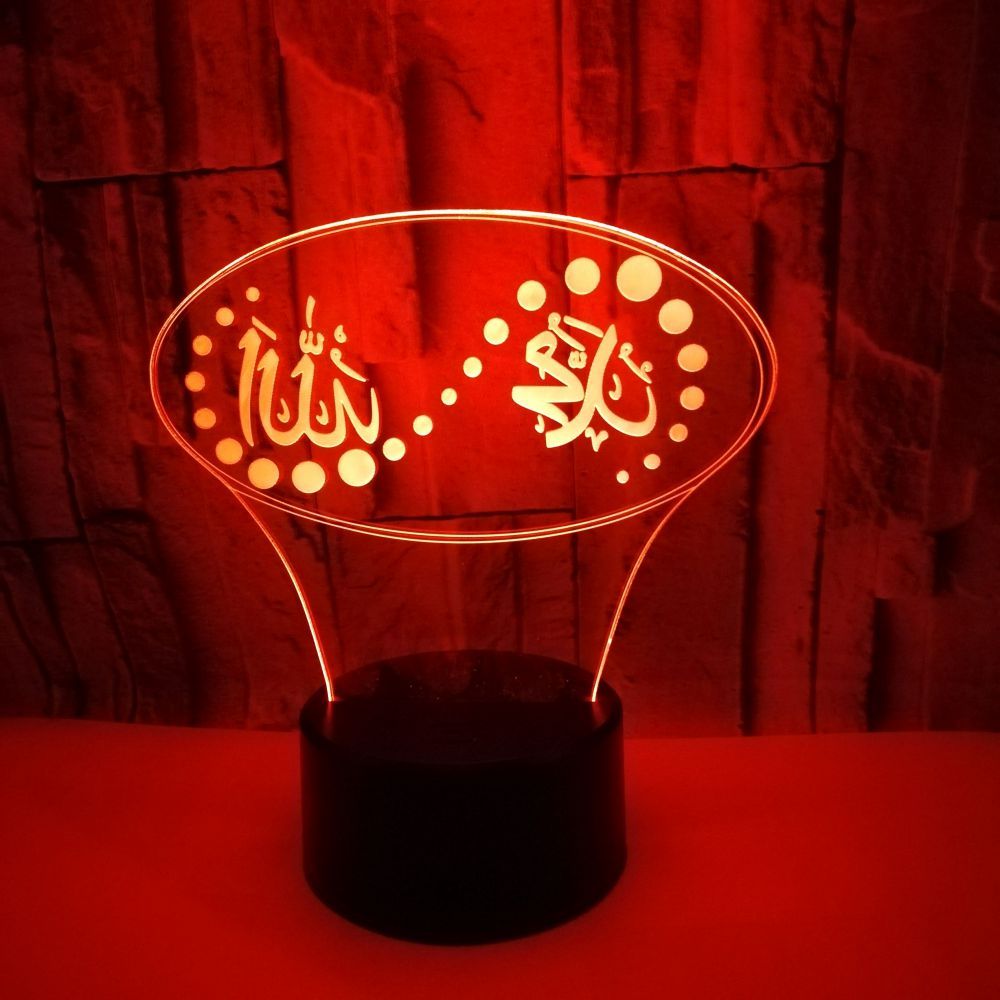 3D Usb Led Night Light With Touch Button