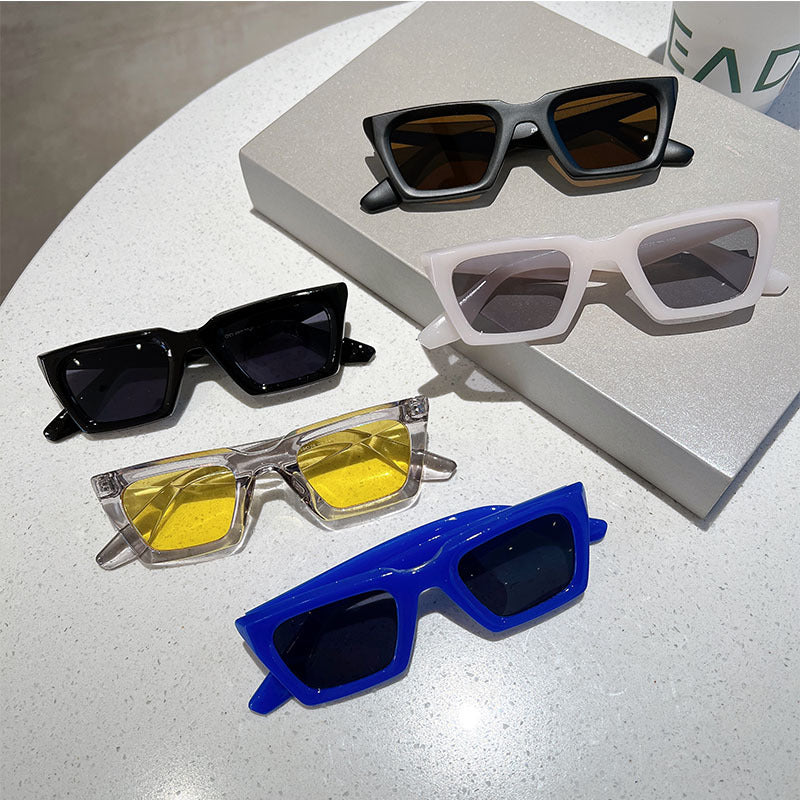 Simple Small Frame Square Sunglasses UV-proof Sunglasses