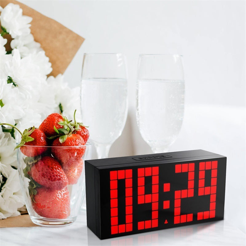 LED fashion digital silent luminous electronic alarm clock