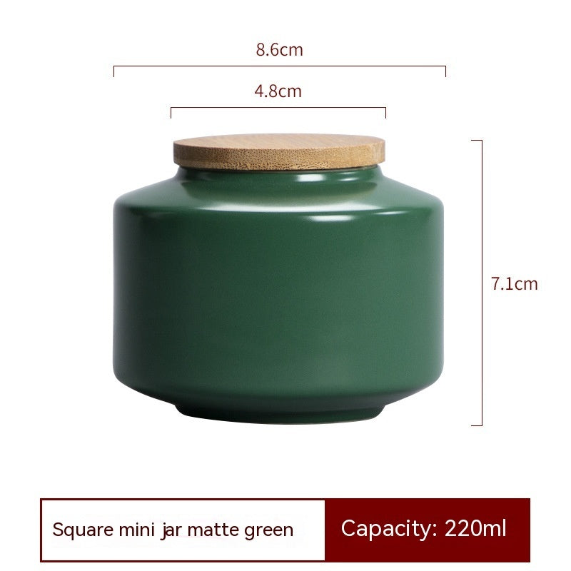 Pot Household Sealed Jar Porcelain Tea Storage Tank