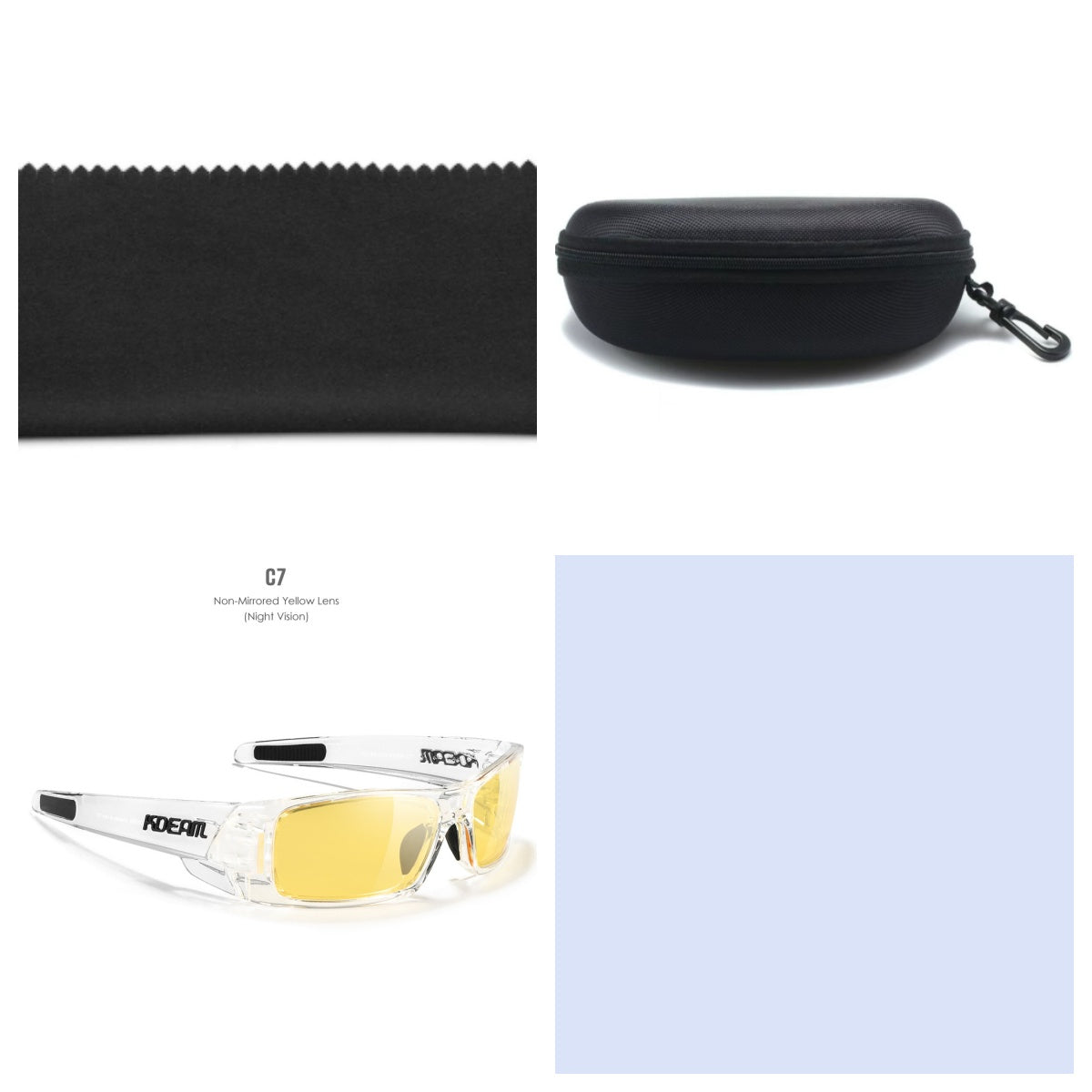 New Outdoor Sports Polarized Sunglasses Square Versatile Eye Protection Colorful Sunglasses
