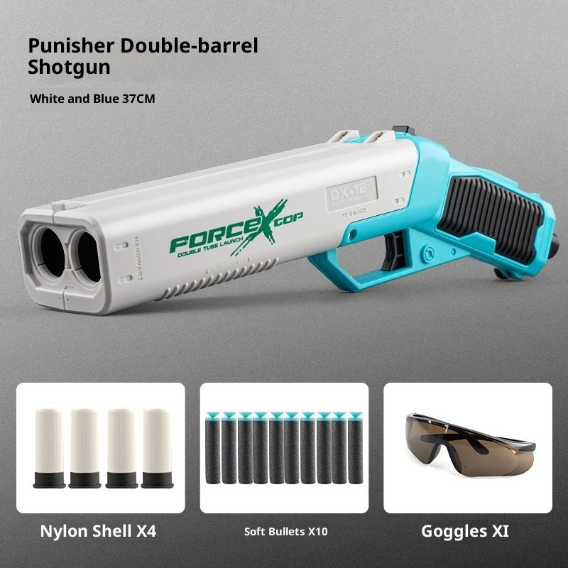 S686 Double-barreled Shotgun Spray Double-barreled Toy Gun Can Launch Children's Simulation Boy