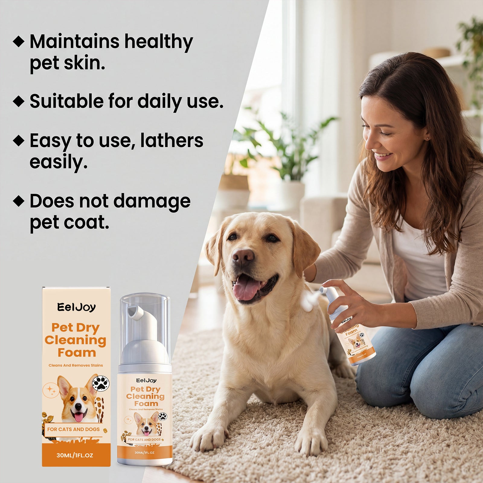 Pet Dry Cleaning Foam