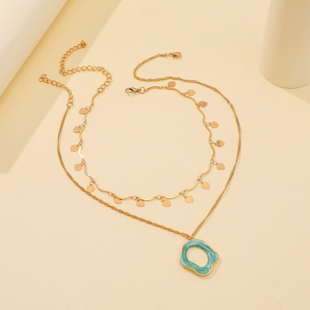 Japanese And Korean Love Niche Light Luxury Decoration Clavicle Necklace