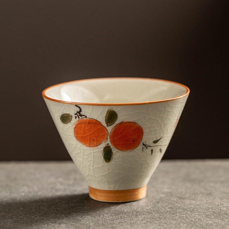 Hand Painted Tea Cup Porcelain Kung Fu Tea Set Teacup Suit