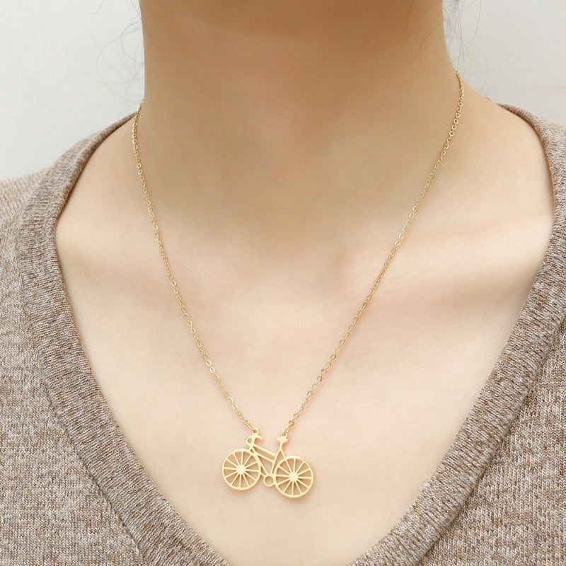 Simple And Clear New Style Bicycle Bicycle Necklace