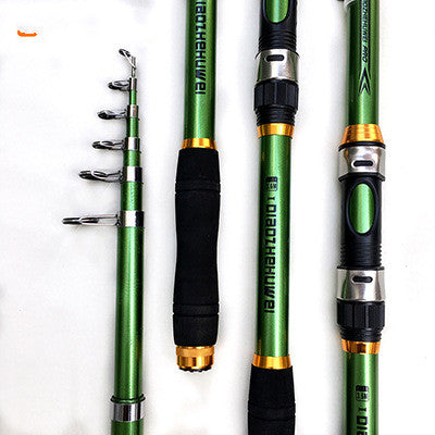 White Spinning Fishing Rod Carbon Fiber Telescopic Fish Rods