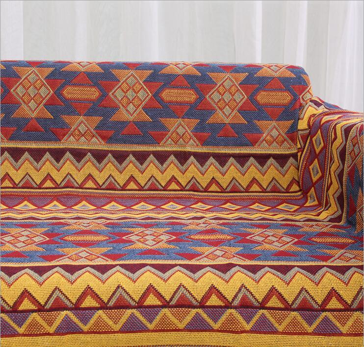 Three-layer travel blanket for sofa towel thick cotton blanket