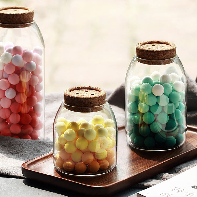Bocale de conservation transparent en verre pour aliments