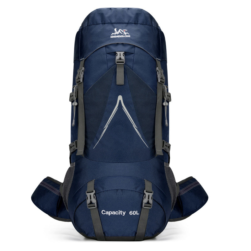 New Backpack Outdoor Hiking Bag 60L Large Capacity Nylon Travel Camping Hiking Backpack