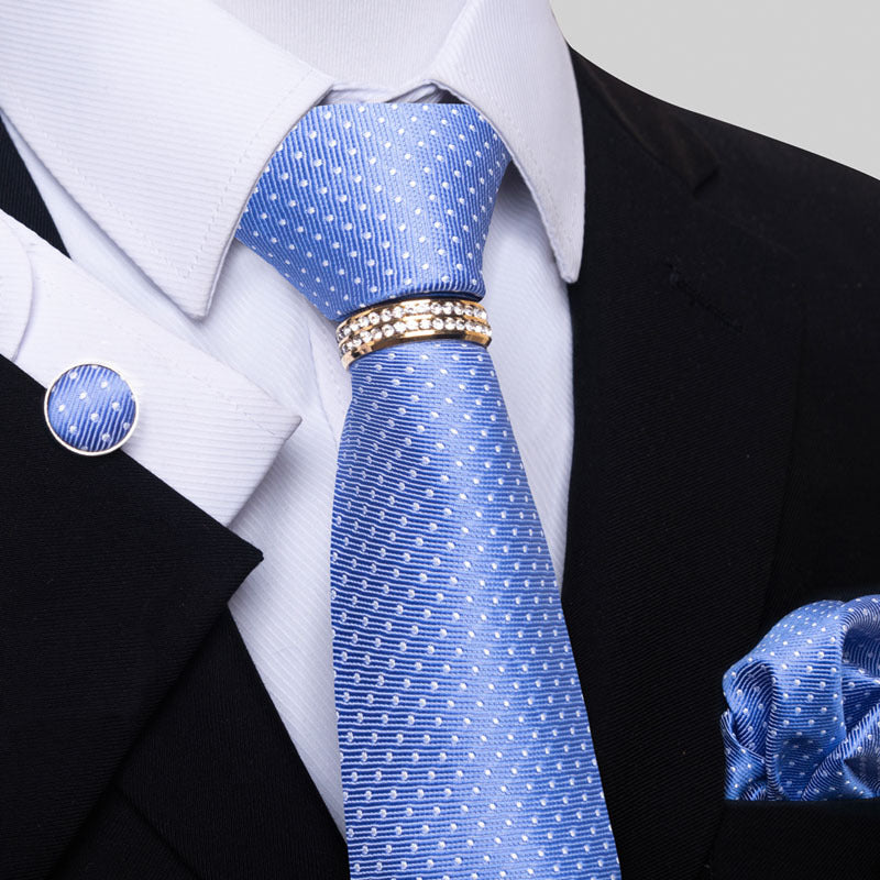 Multi Colored Striped Floral Mens Tie
