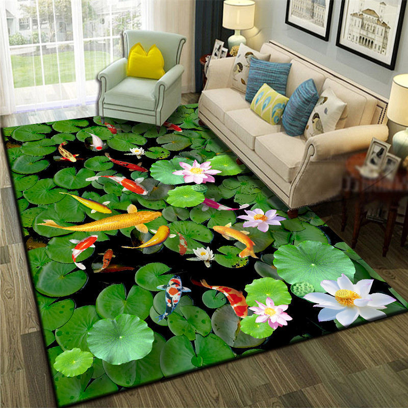 Carpet Living Room Bedroom Tea Table Sofa Floor Mat Rectangular Lovely Room Bedside Carpet
