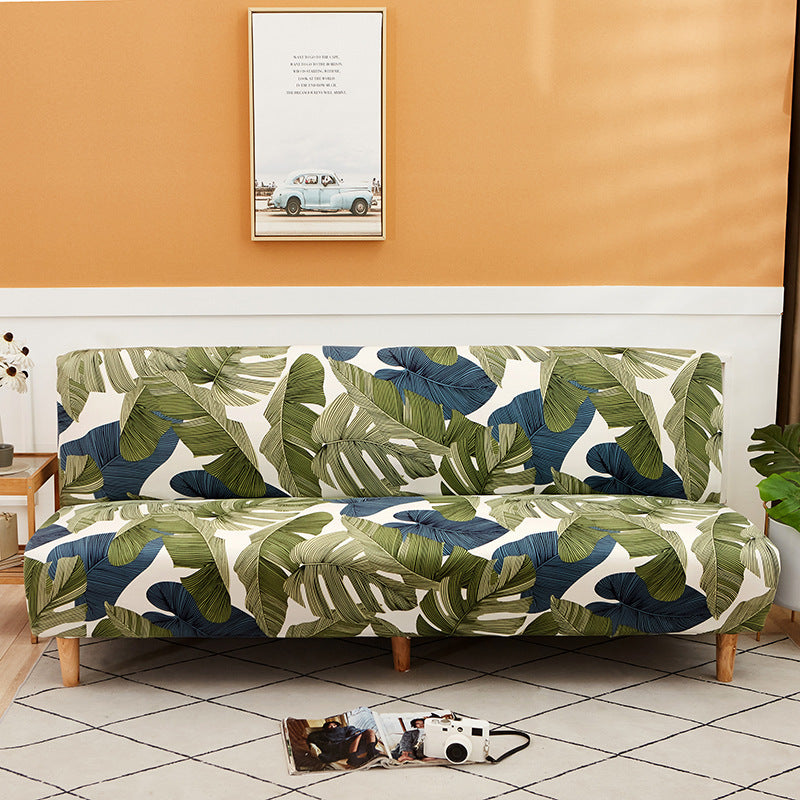 All-Inclusive Stretch Fabric Armless Sofa Towel Sofa Cover
