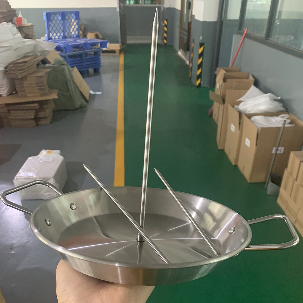 Stainless Steel Vertical Screw Barbecue Pan Accessories