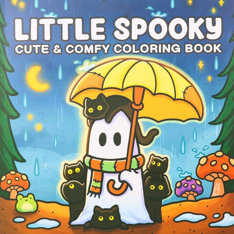 Coloring Book For Adults And Teens Cute Animal Characters Book Easy-to-start Coloring Book